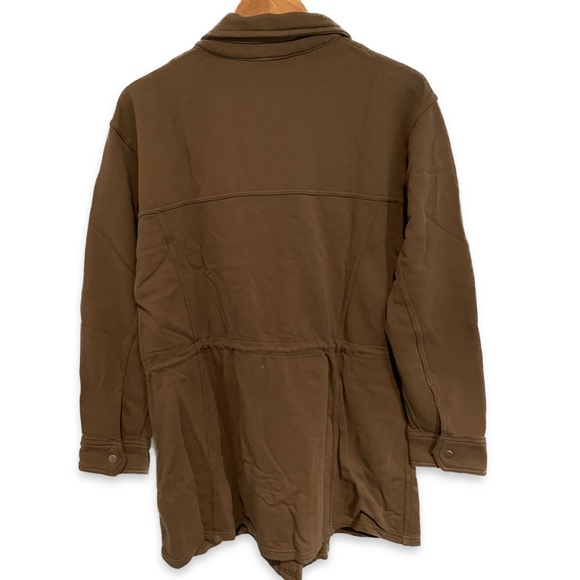 NWT BOBI TERRY UTILITY JACKET in OLIVE Women Size L - Picture 4 of 6